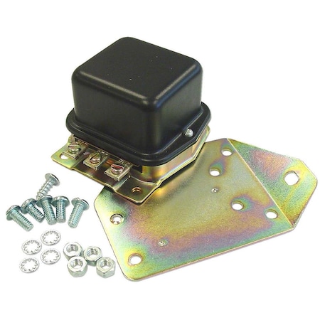 Aftermarket ABC071 6 Volt Voltage Regulator with Mounting Plate  Fits Ford ABC071-STR